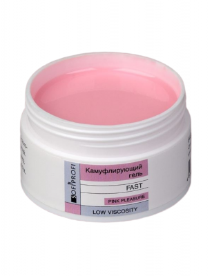 Гель камуфлирующий низкой вязкости Sofiprofi FAST PINK PLEASURE LOW VICOSITY